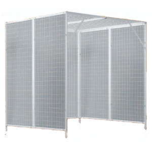 Cage double de pouliethérapie - Dimensions grillage : 50 x 50 mm