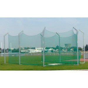 Cage lancer disque - Poteaux métalliques galvanisé - Hauteur 4,50 m