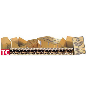 Caisse américaine Triple cannelure - Dimension (Lxlxh) cm : de 46 x 26 x 26 à  119 x 99 x 83