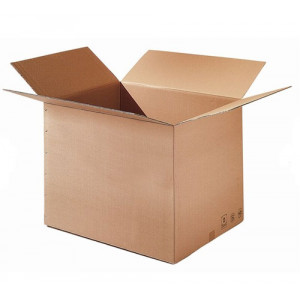 Caisse carton simple cannelure - Dimensions : 140x90x80