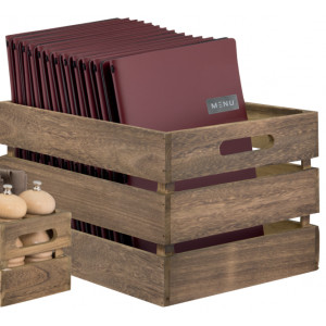 Caisse de rangement en bois laqué - - Dimensions : 11,6 x 24 x 14,2 cm