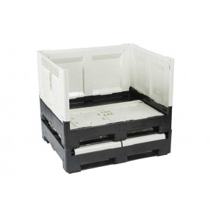 Caisse palette plastique pliable 565 litres - Capacité de charge : 470 litres - 100% recyclable