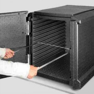 Box isotherme - Conteneur empilable avec couvercle pour aliments