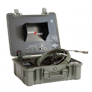 Caméra d'inspection horizontale en acier inoxydable - Jonc vidéo 30 m pour inspection réseaux et canalisations