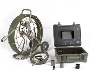 Caméra d'inspection industrielle pour canalisations diam. 30/400 mm - Ensemble 2 caméras CCD couleur technologie fil d'eau