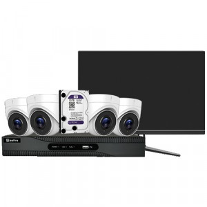 Caméra de vidéo surveillance - Kit de 4 caméras en 4K