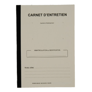 Carnet d’entretien véhicule - Dimensions en mm : 140 x 200 - Format A5  - 30 pages