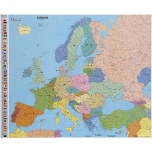 Carte d'Europe MICHELIN - Dim. (H x L) : 103 x 124 cm - Échelle : 1/4 300 000 
