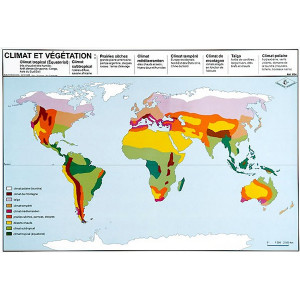 Carte du monde 70 x 102 -    Dimensions ( H x L ) : 70 x  102 cm