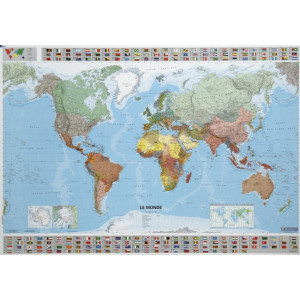 Carte du monde MICHELIN - Dimensions (H x l) cm : 103 x 146