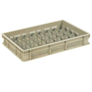 https://www.techni-contact.site/ressources/images/produits/merchandising/casier-a-verres-en-polyethylene-avec-separateur-ajoure-15-compartiments-beige-l600-x-400-x-100-mm-o-68-mm-49821215-1.jpg - Polyethylène - 40 compartiments - Ø68 mm - L.600 x l.400 x H.100 mm - Ajouré