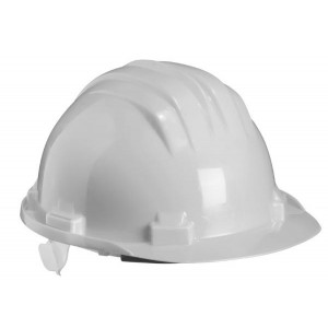 Casque de sécurité - Norme : EN 397 EN 50365 - Polyéthylène - Coloris : Bleu et blanc