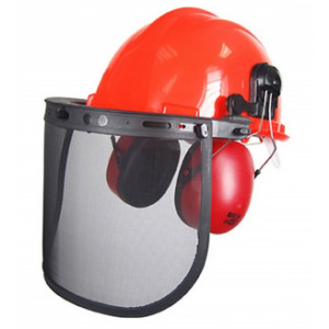 Casque forestier professionnel - Pour bûcheronnage ou débroussaillage