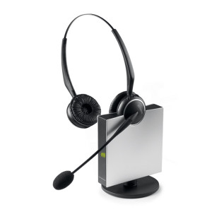 Casque téléphonique sans fil GN Netcom Jabra GN 9120 Flex Duo - Le casque sans fil 2 écouteurs pour milieu professionnel bruyant