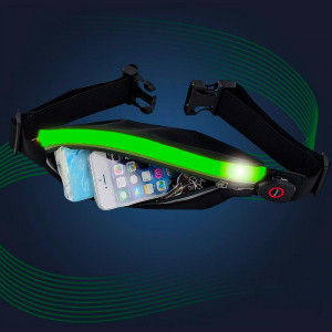 Ceinture de running lumineuse - Étanche
