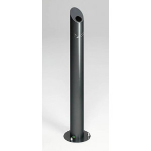 https://www.techni-contact.site/ressources/images/produits/merchandising/cendrier-colonne-acier-inox-41572143-1.jpg - Hauteur : 1000 mm - Capacité : 4,2 L - Fixation au sol par platine