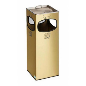 https://www.techni-contact.site/ressources/images/produits/merchandising/cendrier-corbeille-a-4-ouvertures-22597377-1.jpg - Capacité : 28 L - Laiton acier ou inox - Dimensions (H x P x L) 660 x 250 x 250 mm