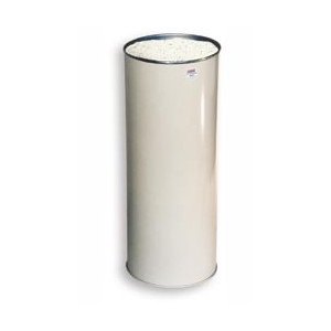 Cendrier Cylindrique - 1 sachet-dose de 2 Kg est fourni pour la mise en service.