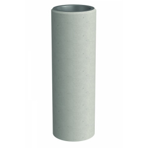 https://www.techni-contact.site/ressources/images/produits/merchandising/cendrier-en-beton-avec-coupelle-acier-0-15l-onyx-l250-x-l-250-x-h750-mm-22124739-1.jpg - Béton blanc sablé - Capacité : 0.15 L (90 mégots)