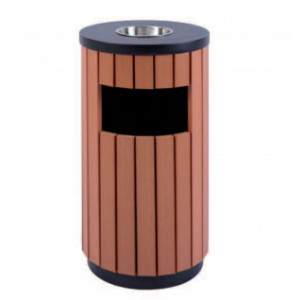 Cendrier poubelle collectif extérieur - Contenance : 35 ou 50 L -Dimensions (Dia x H): 400x970 mm