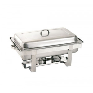 Chafing dish 2 brûleurs - Tout en acier inox