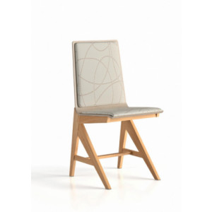 Chaise appui sur table pour cantine - Taille 6 - Bois hêtre massif - Hauteur d'assise : 460 mm