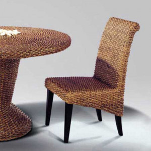 Chaise au tressage naturel - Assise H. 44 cm, P. 44 cm