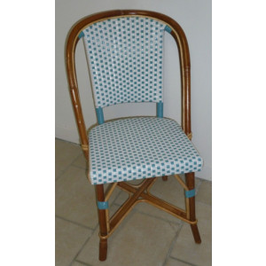 Chaise bistrot en Rotin - Matériaux de construction : Rilsan et Rotin