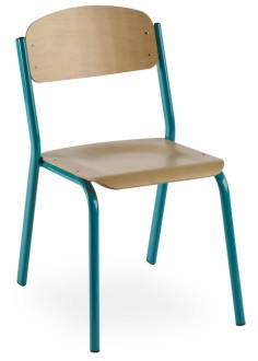 Chaise en bois pour salle de cours - Taille 6 - Hauteur d'assise : 46 cm