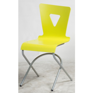 Chaise cantine appui sur table basculant - Tailles, 1 à 6 - Coque en hêtre - 4 pieds acier ou laquée