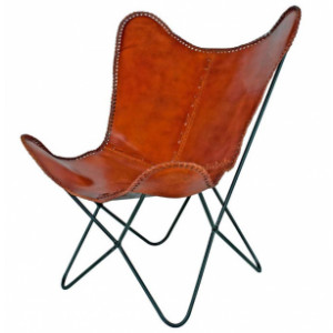 Chaise cuir - Dimensions : 74 x 80 x 87 cm