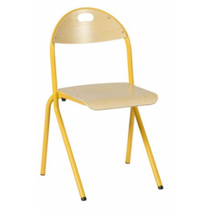 Chaise de classe appui sur table - Tailles 4, 5, 6 et 7 - Assise et dossier en hêtre