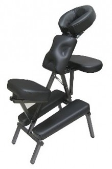 Chaise de massage pliante - Hauteur variable : De 60 à 85 cm