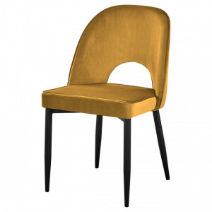 Chaise de style contemporain - Chaise de style contemporain avec structure en acier et en bois