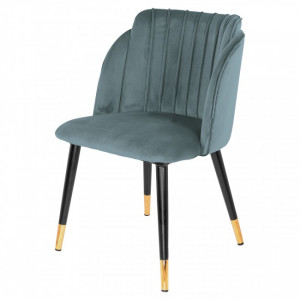 Chaise contemporaine en acier et bois - Chaise de style contemporain avec structure en acier et en bois