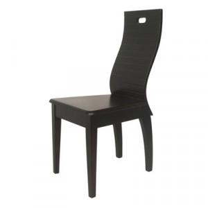 Chaise design en bois pour restaurant - Dimensions ( Hauteur x Largeur x Profondeur) 44 x 42 x 40 cm