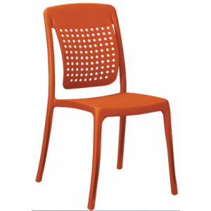 Chaise monobloc plastique - Hauteur : 88 cm - Profondeur : 55 cm