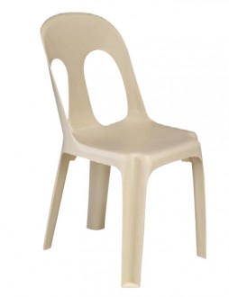 Chaise plastique d'intérieur restaurant SIRTAKI - Usage : intérieur - Structure : monobloc résine - Dimensions (L x P x H ) : 44 x 56 x 80 cm