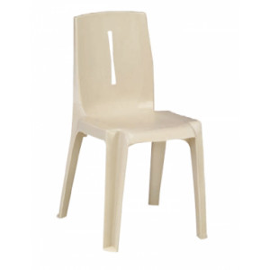 Chaise plastique de restaurant SALSA - Usage : intérieur - Structure : monobloc résine - Dimensions (L x P x H)  : 43 x 43x 81 cm