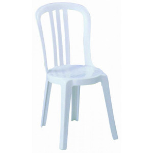 Chaise plastique empilable - Hauteur : 45 cm – Largeur d’assise : 44 cm – En plastique
