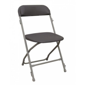 Chaise pliante empilable - Hauteur assise : 45 cm – En polypropylène –  Finition époxy