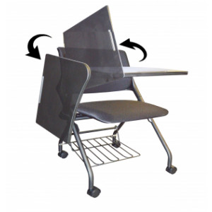 Chaise mobile - Arastand Cross - Chaise multimédia (empilable et rabattable)