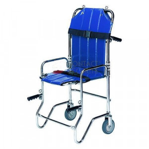 Chaise portoir pliable - 2 ou 4 roues - Pliable - Acier chromé