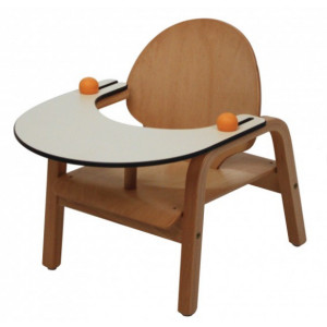 Chaise repas pour bébé - 2 hauteurs d'assise : 18 ou 22 cm