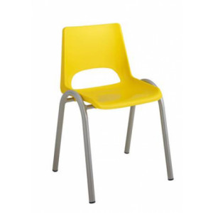 Chaise scolaire à coque plastique 4 pieds - Tailles 1, 2, 3 et 4 -  Coque plastique 