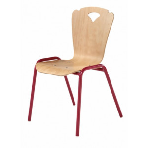 Chaise scolaire en hêtre - Taille 1, 2 ou 3 - Hauteur d’assise : 26 - 31 ou 35 cm