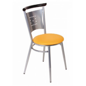 Chaise structure métal TOLEDE - Usage : intérieur - Structure : métal époxy - Dimensions (L x P x H ) : 41 x 40 x 80  cm