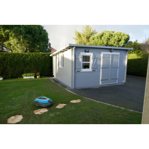 Chalet de jardin 20 m2 - Surface intérieure : 20 m² - Dimensions : 4 x 5 m