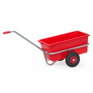 https://www.techni-contact.site/ressources/images/produits/merchandising/char-a-bras-leger-galvanise-avec-cuvette-en-plastique-33255737-1.jpg - Charge : 200 Kg - avec cuvette en plastique - Roues gonflables ou caoutchouc