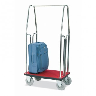 Chariot à bagages finition chromé ou laiton - Existe en deux versions : Small ou Large